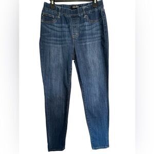 Judy Blue Slim Fit Pull On Denim Blue Faux Pockets Women’s Jeans Sz 9/29